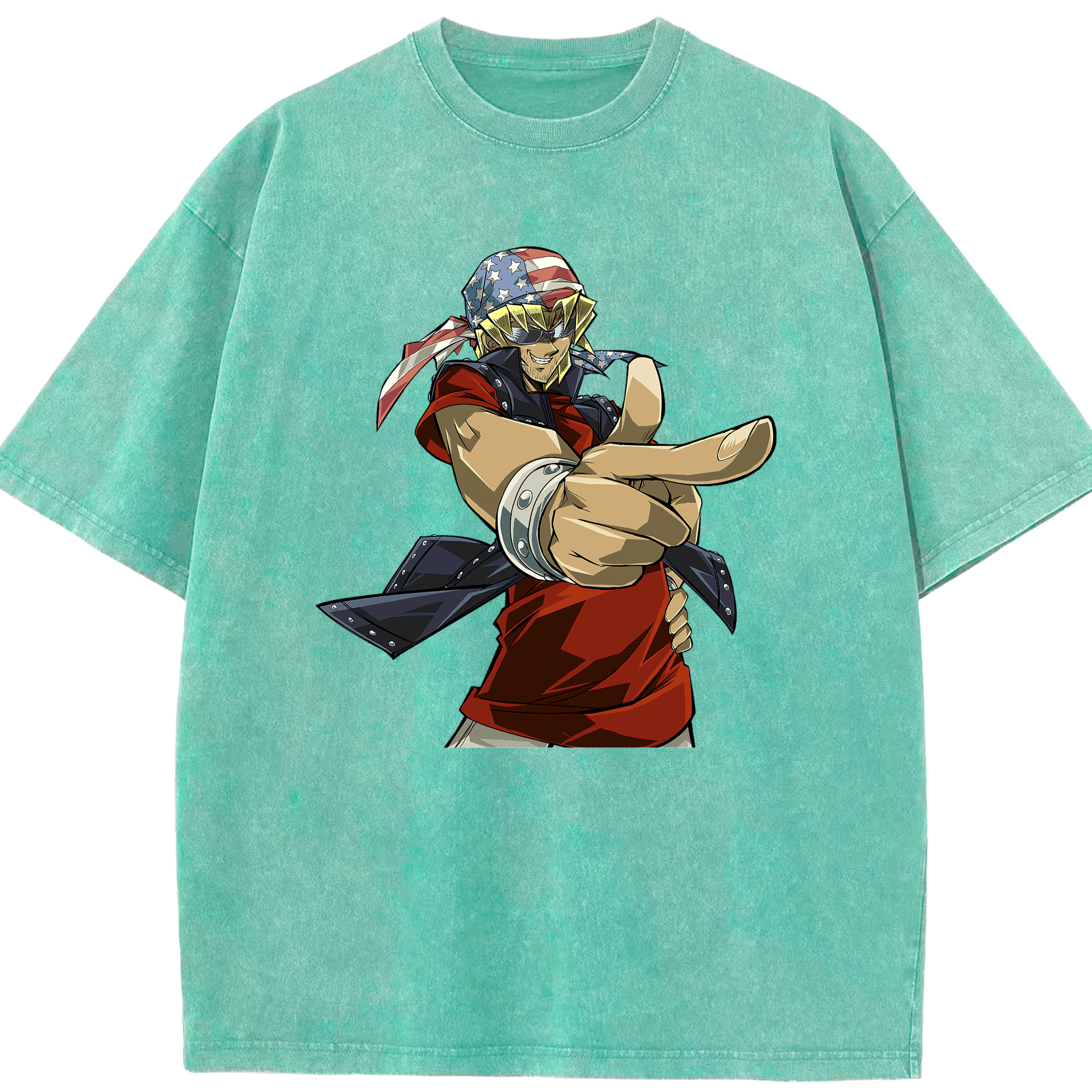 （画像用） 遊☆戯☆王 Yu-Gi-Oh! 綿100% ヴィンテージ風 半袖Tシャツ（フロントプリント）